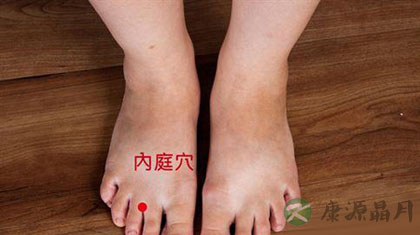 内庭穴怎么找 内庭穴怎么找