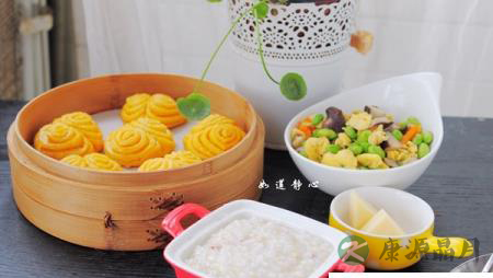 做款宝贝爱吃的【南瓜花卷】 做款宝贝爱吃的【南瓜花卷】