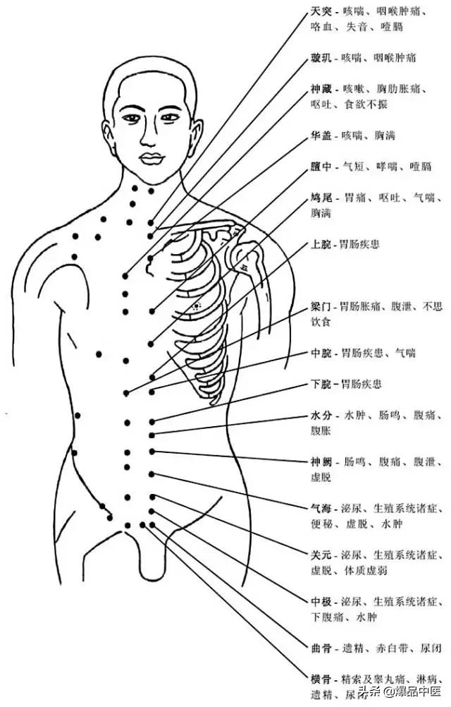 全身穴位治疗口诀大全,配图精华版,想学经络穴位的必须收藏