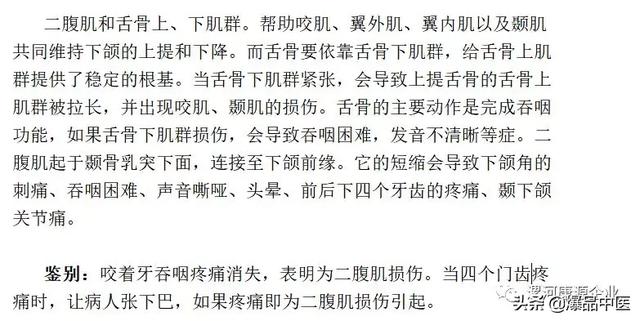 肌肉致头痛,肌肉治头痛